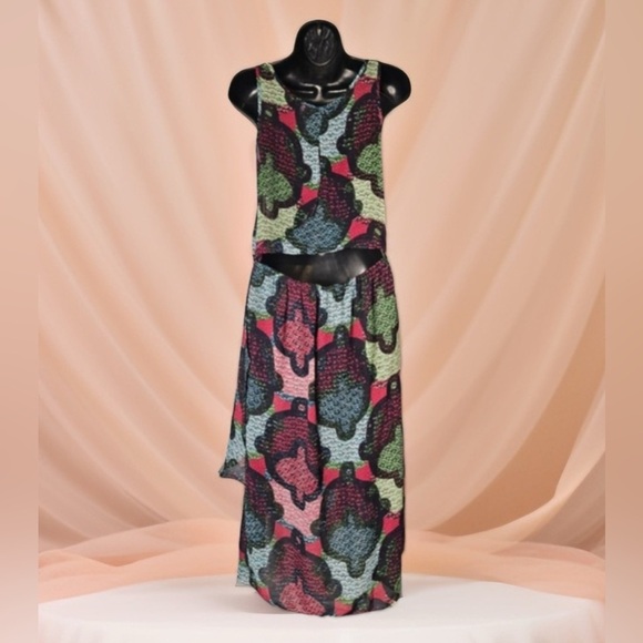 H&M Blue and Red Sleeveless Sundress Maxi - Picture 5 of 15